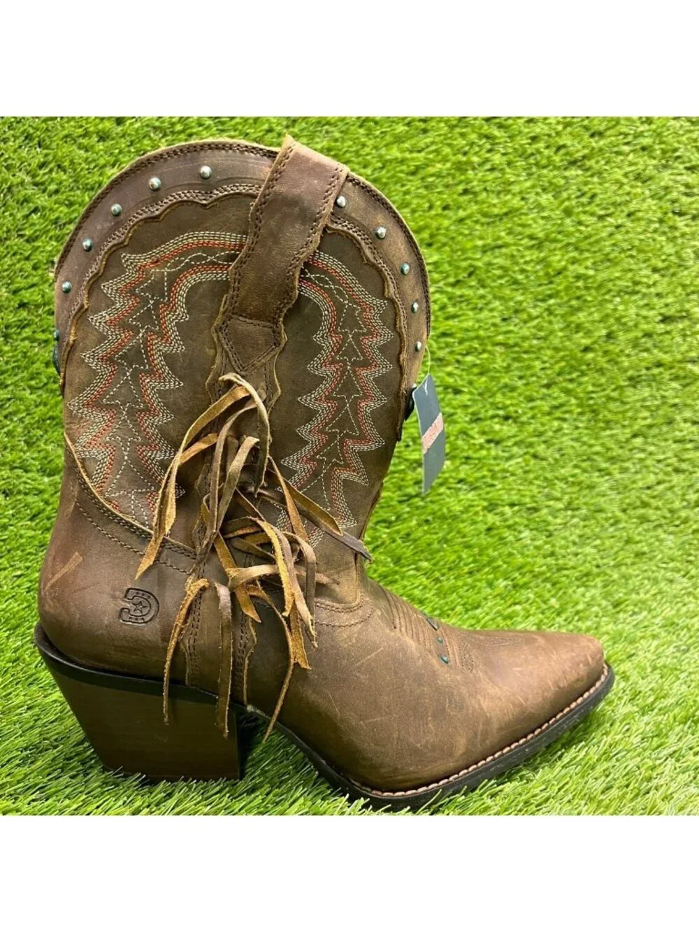 Durango Crush Womens Size 8.5 Brown Cowgirl Western Snip Toe Fashion Boots